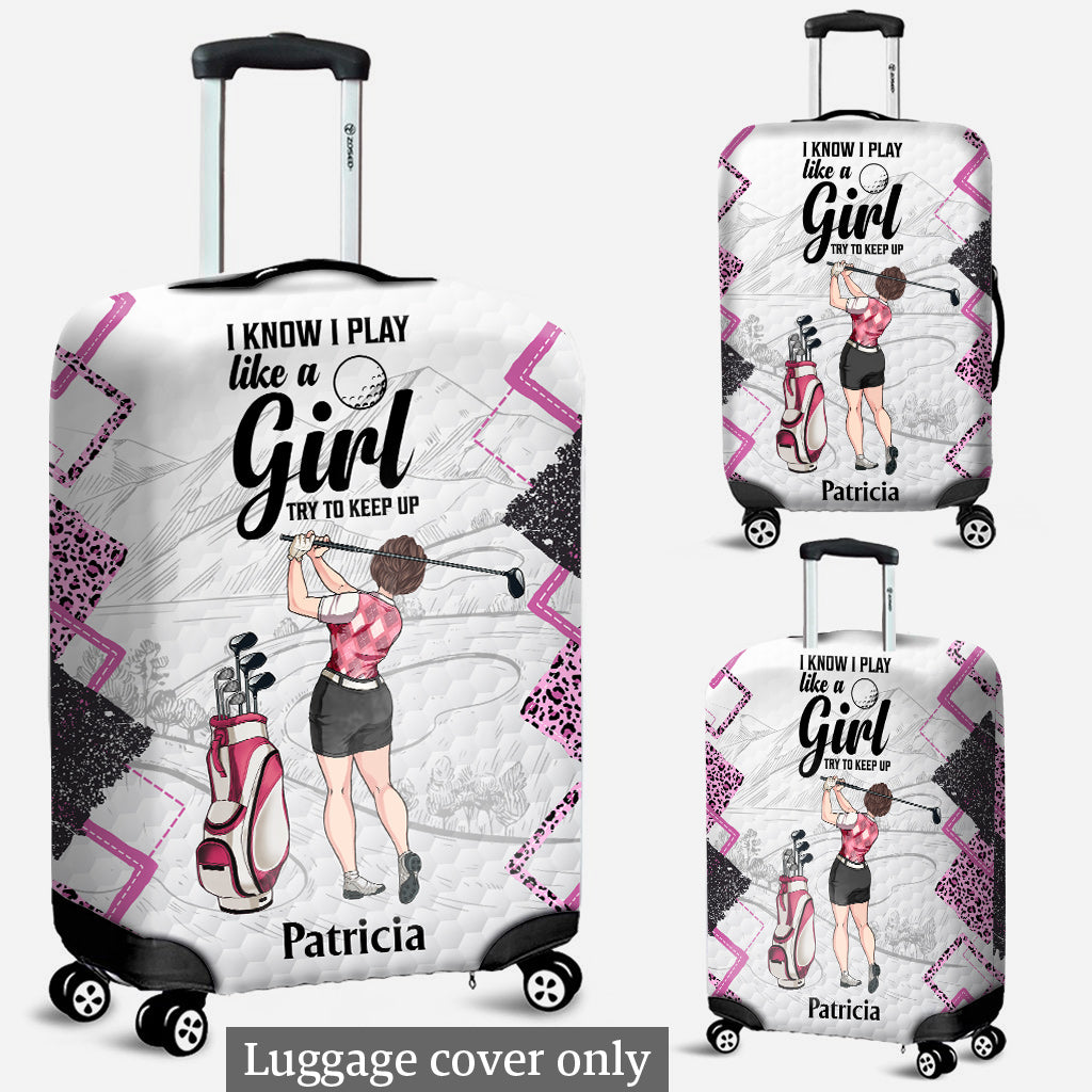 Golfunterricht – Golfgeschenk für sie, Freundin, Ehefrau, Tochter – Personalisierte Gepäckhülle