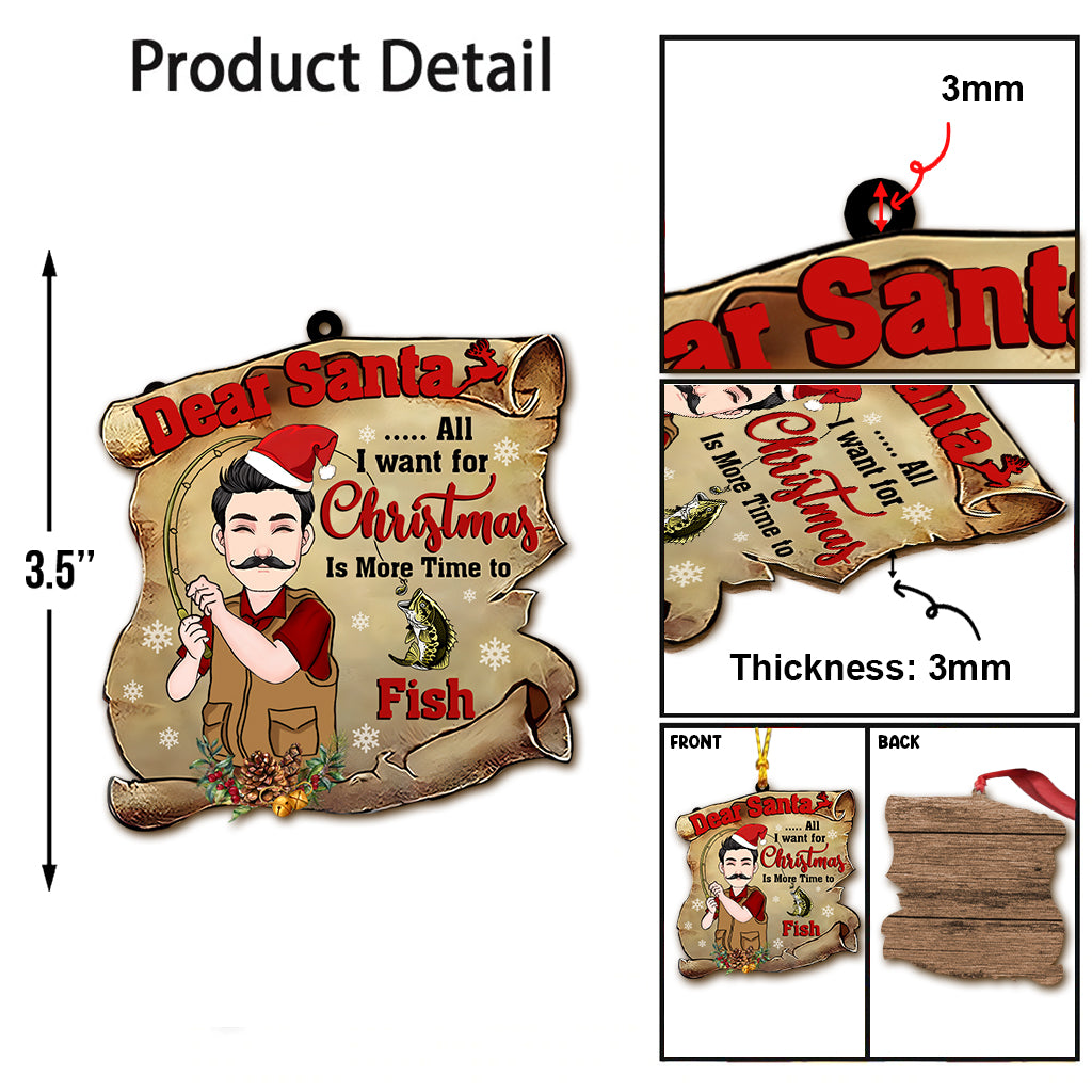 Lieber Weihnachtsmann – Personalisierter Angelschmuck