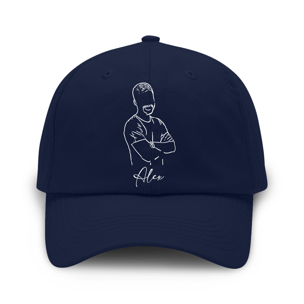 Custom Photo - Personalized Uncle Embroidered Classic Cap