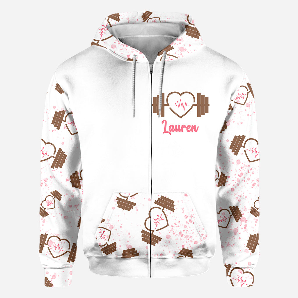 Wake Up Beauty – Personalisiertes Fitness-Shirt