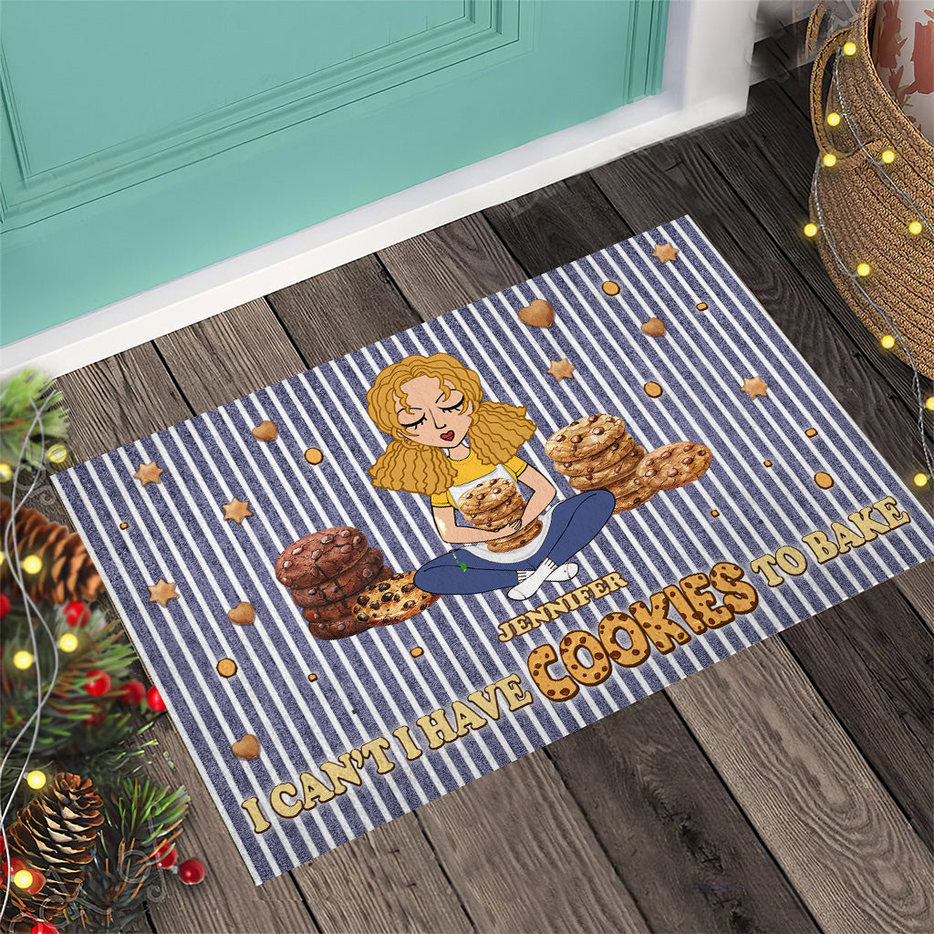 Ich kann nicht, ich muss Kekse backen – Personalisierte Fußmatte zum Backen