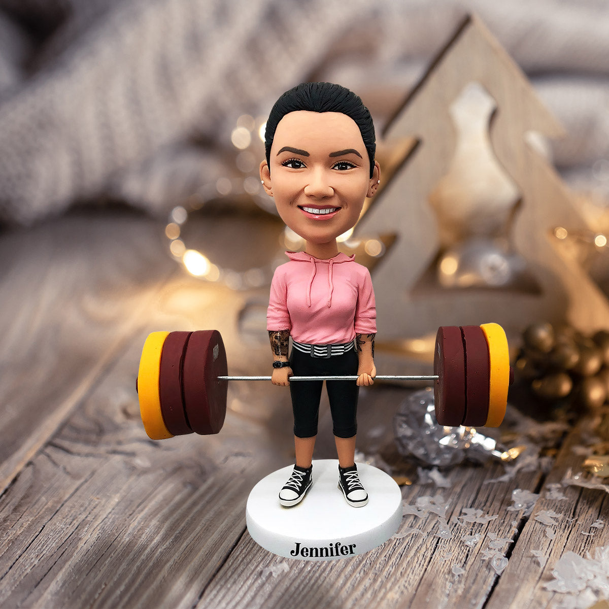 Love Fitness – Personalisierte Fitness-Wackelkopffigur