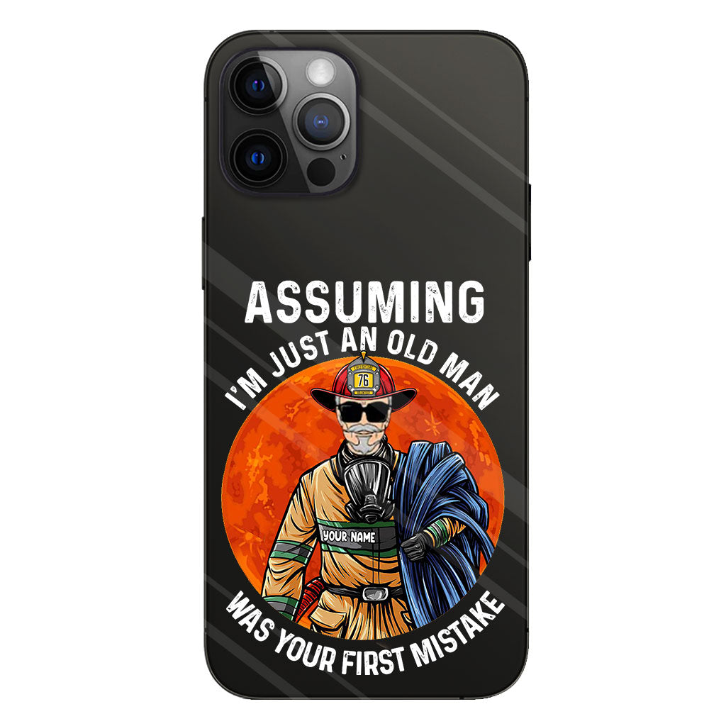 Your Mistake - Personalized Firefighter Clear Phone Case