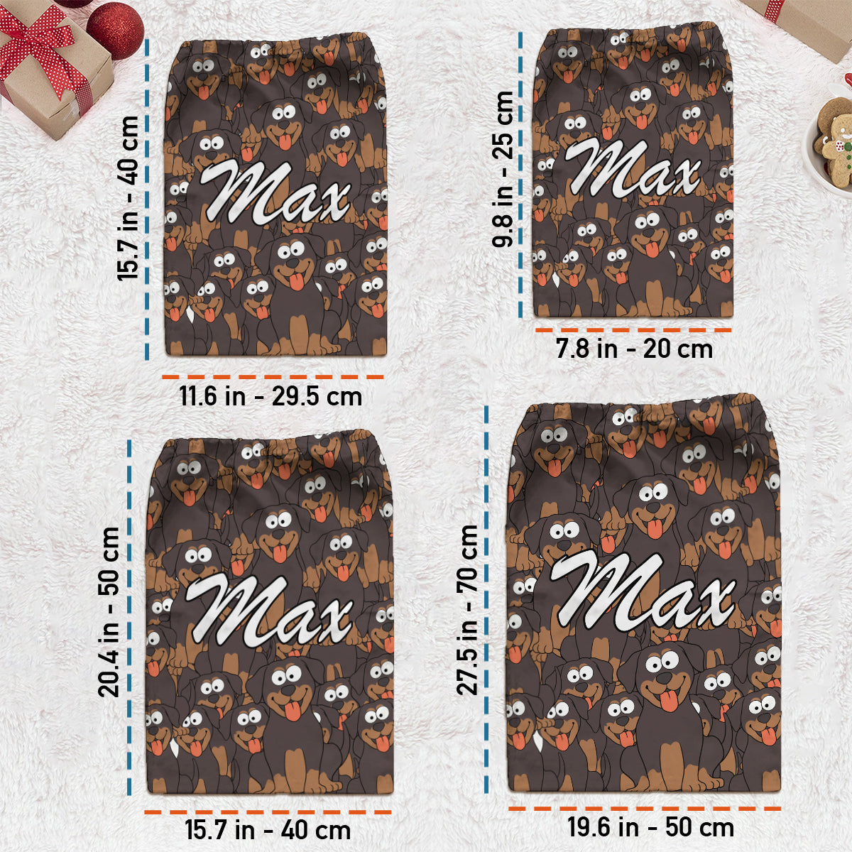 Lustige Hunde- und Katzengesichter für Tierliebhaber – personalisierter Katzen-Tragebeutel mit Kordelzug