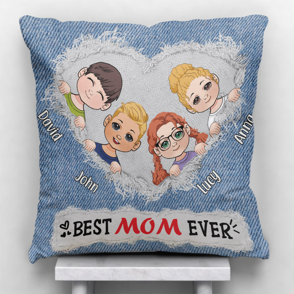 Beste Mama aller Zeiten – Personalisiertes Mutterkissen