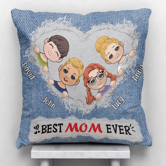 Beste Mama aller Zeiten – Personalisiertes Mutterkissen
