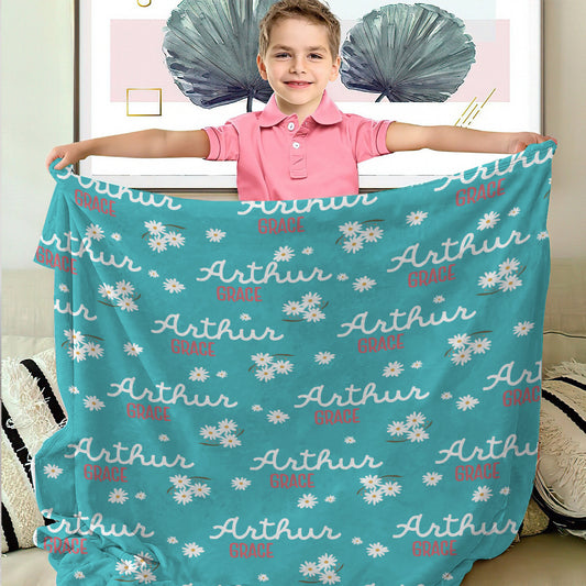 Daisy Custom Name - Personalized Kid Blanket