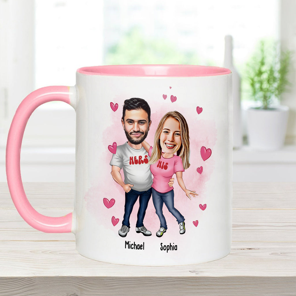 Du bist mit Abstand mein Favorit – personalisierte Tasse für Paare