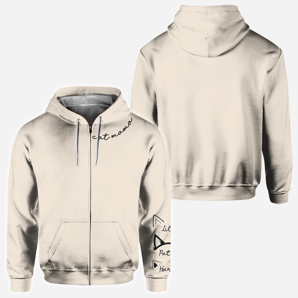 Katzenmama - Personalisiertes T-Shirt mit Katzenmotiv