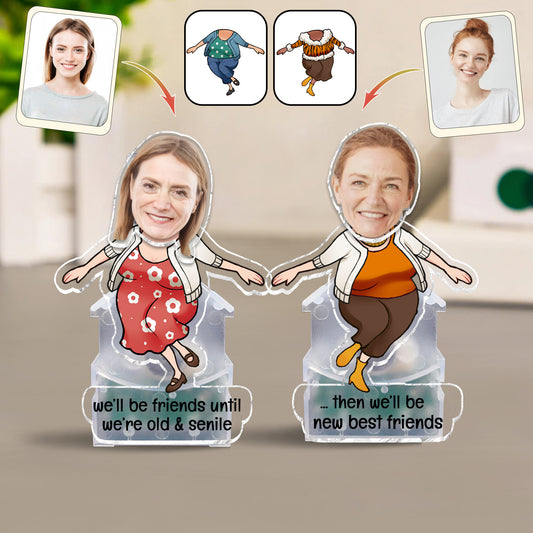 Wir bleiben Freunde bis ins hohe Alter – Geschenk für Freunde – Personalisierter Schüttelkopf