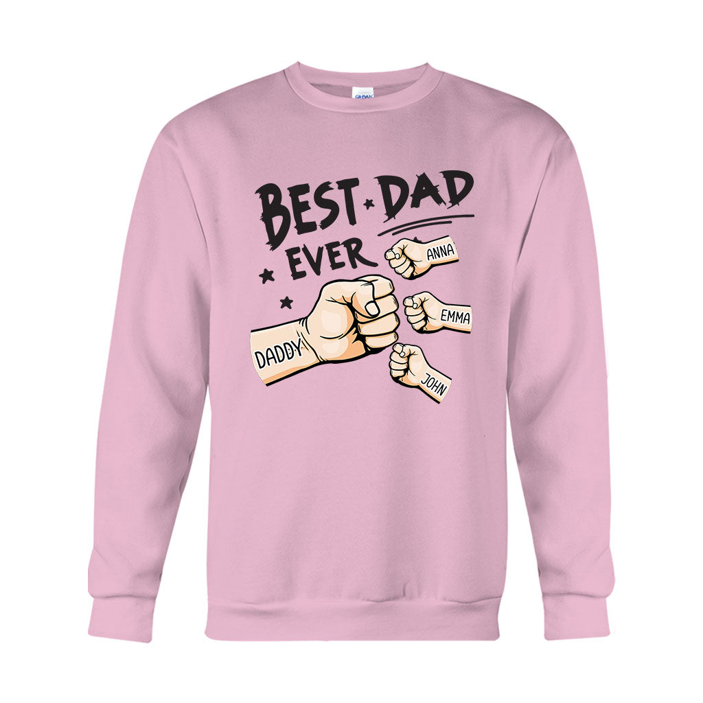 Der beste Papa aller Zeiten – Personalisiertes Vater-T-Shirt und Hoodie