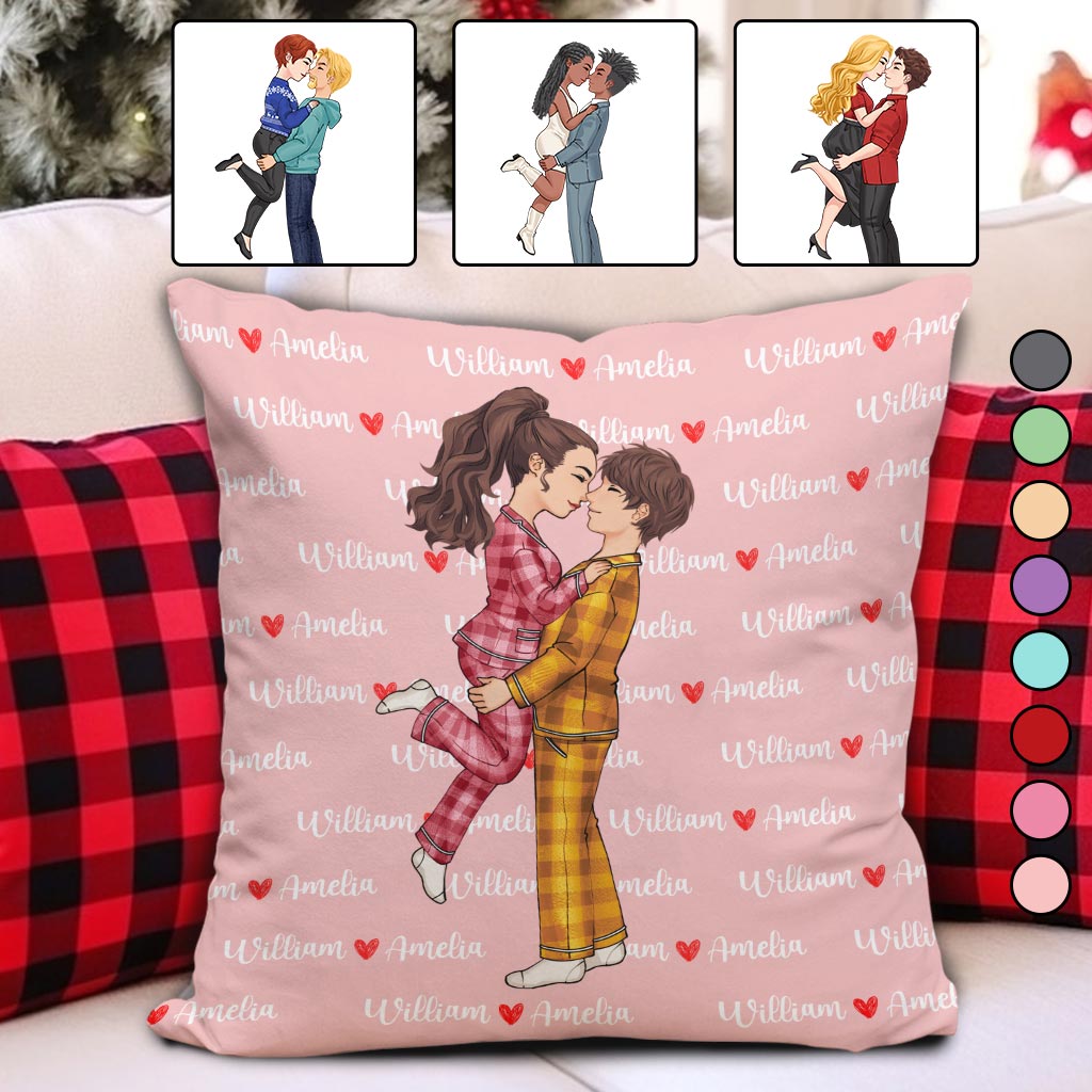 I Love You Forever - gift for husband, wife, girlfriend, boyfriend - Personalized Throw Pillow