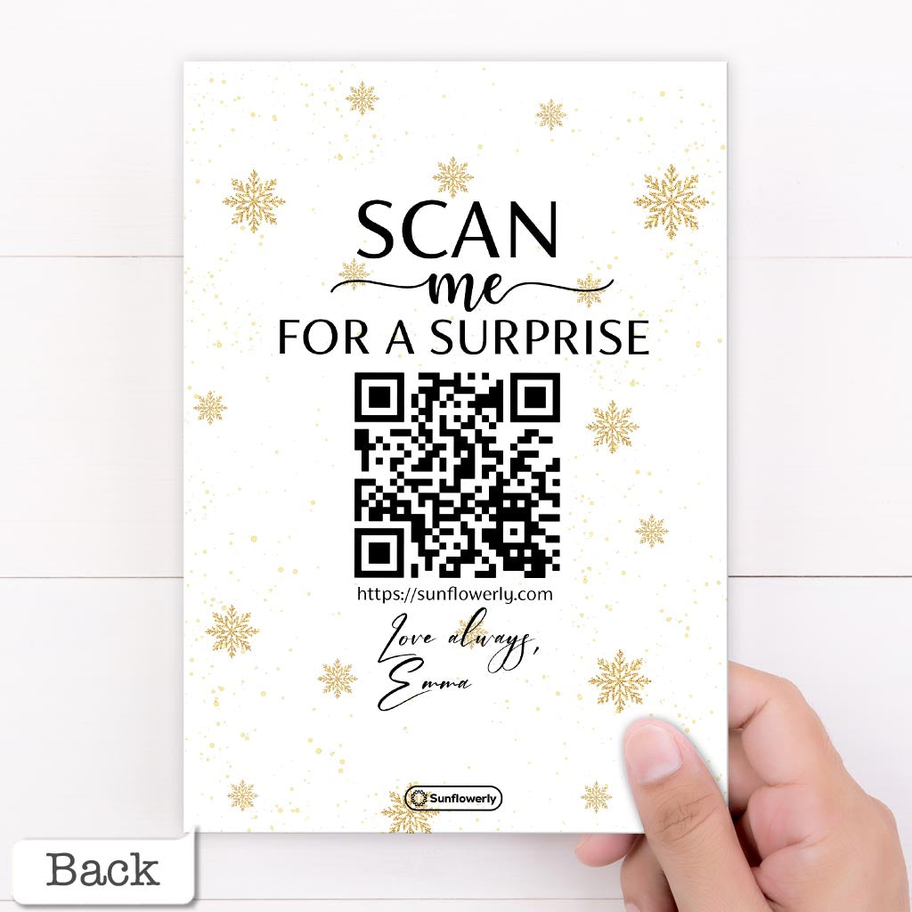 Ich liebe dich, egal wie es geht – personalisierte QR-Grußkarte