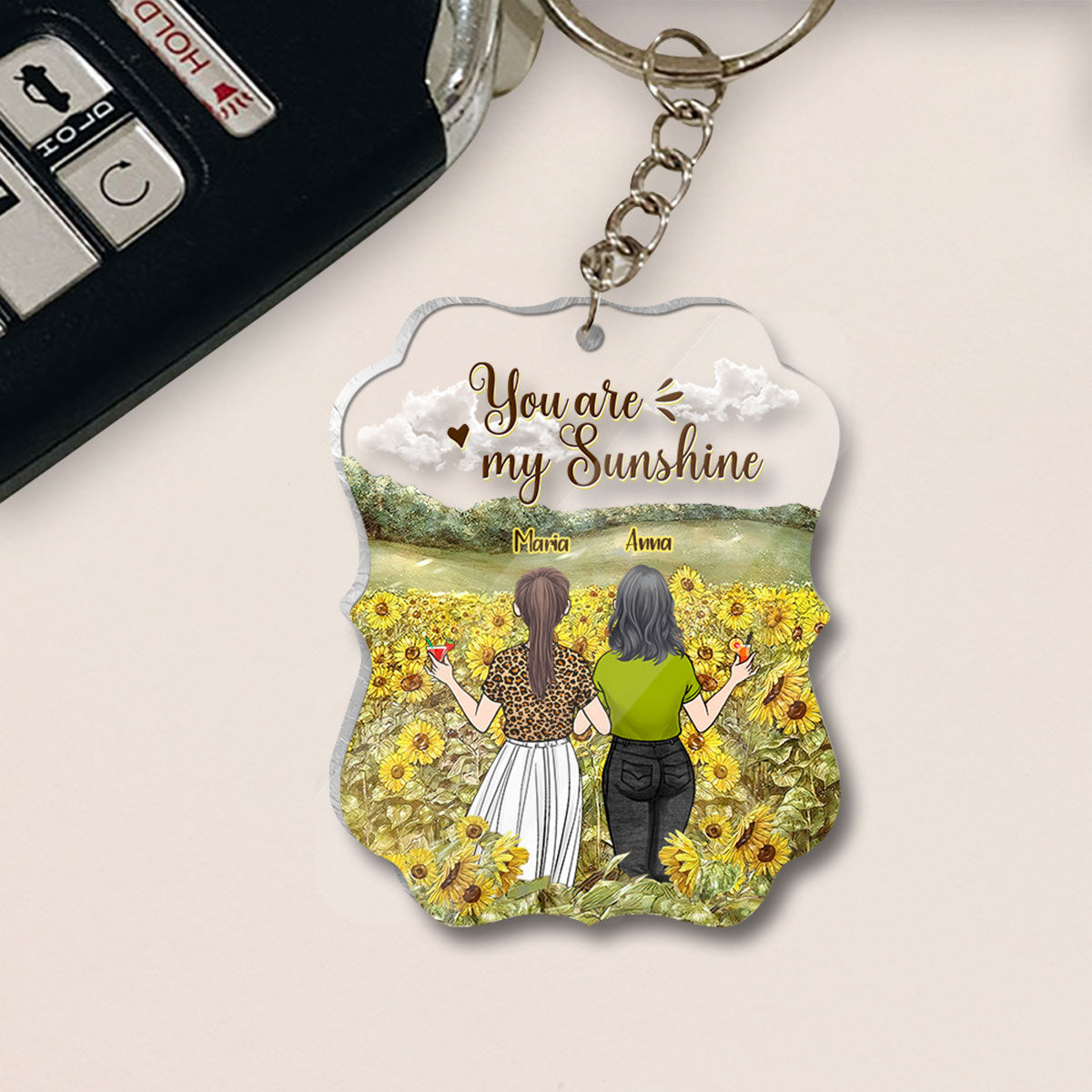 Für immer beste Freundin - Geschenk für die beste Freundin – Personalisierter Schlüsselanhänger