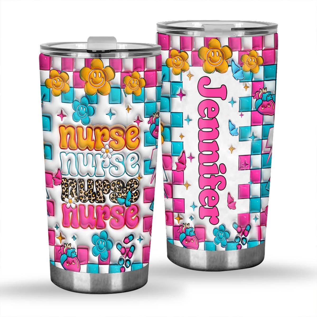 Nurse Life – Personalisierter Krankenschwester-Trinkbecher