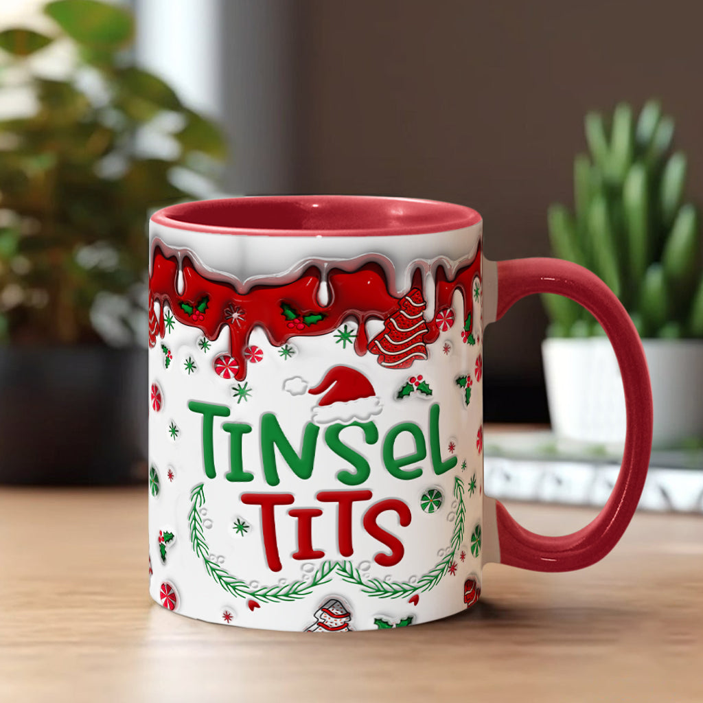 Jingle Balls & Tinsel Tits - Personalisierte Tasse für Paare