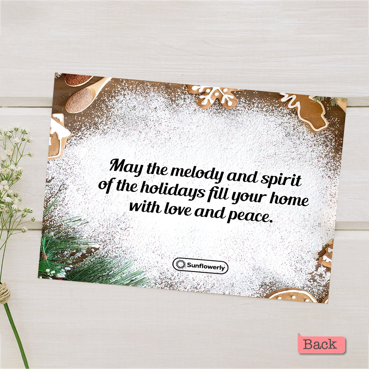 Frohe Weihnachten – Personalisierte Familiengrußkarte