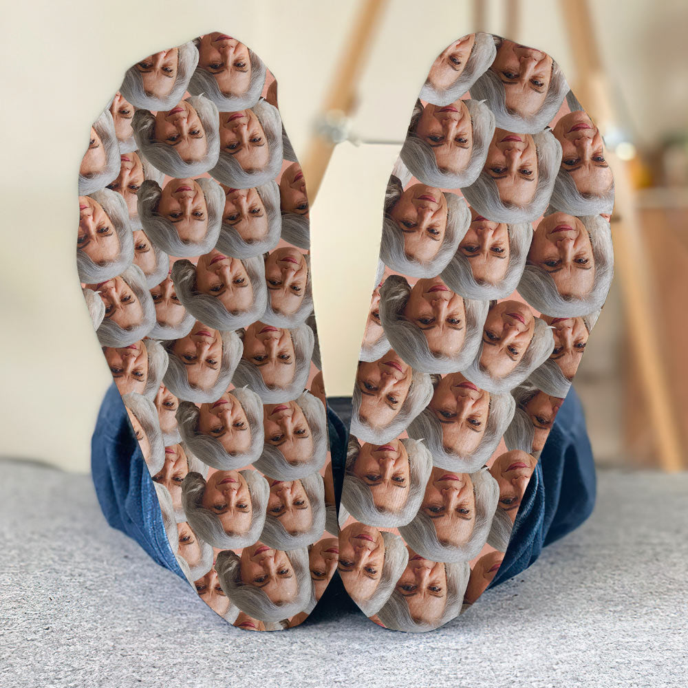 Individuell bedruckte Socken für Oma