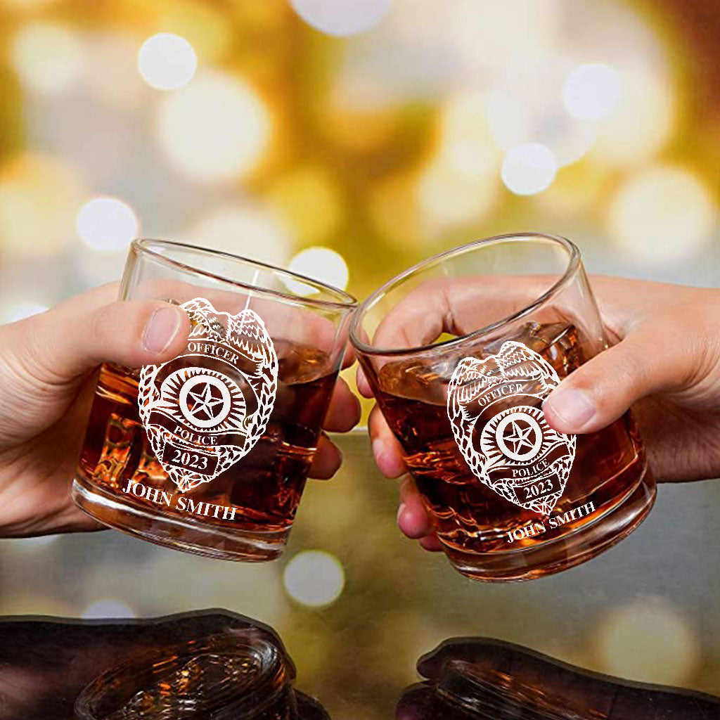 Polizeibeamter – Personalisiertes Polizeibeamter-Wolkenglas