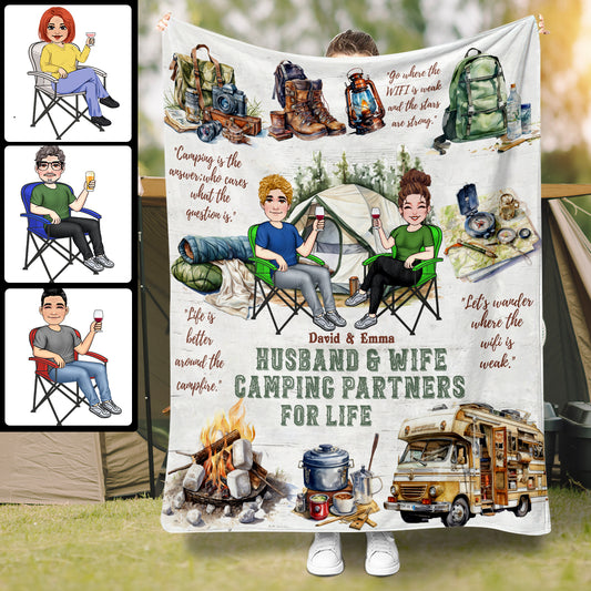 Camping Life – Personalisierte Campingdecke