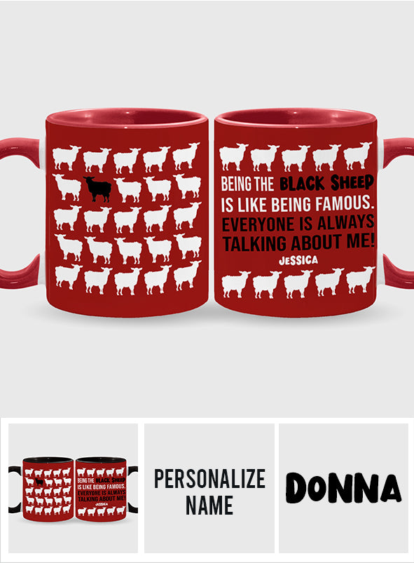 Being The Black Sheep - Personalized Family Accent Mug