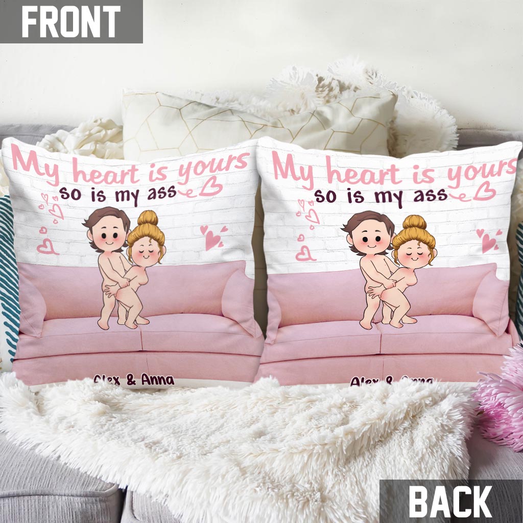 Mein Herz gehört dir – Personalisiertes Pärchenkissen