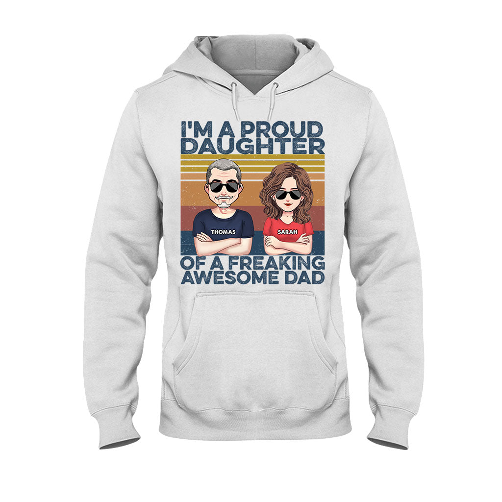 Wie der Vater, so der Sohn – Geschenk für Papa – Personalisiertes T-Shirt und Hoodie