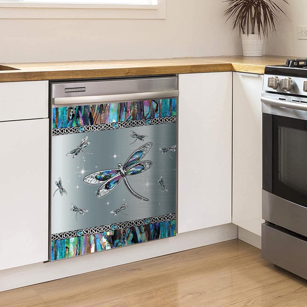 Geheimnisvolle Libelle – Libellen-Geschirrspülerabdeckung