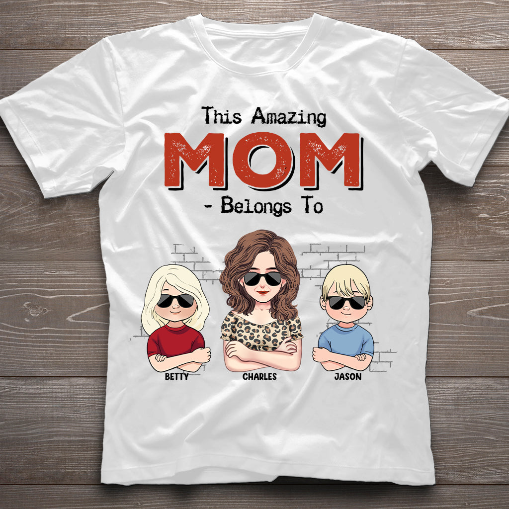 This Amazing Dad Belongs To - Gift for dad, dad, grandpa - Personalized T-shirt And Hoodie