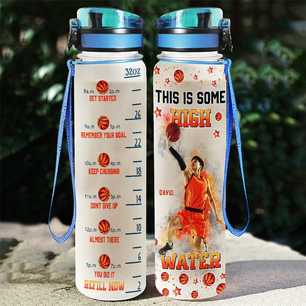 Das ist Hochwasser – personalisierte Basketball-Wasserflasche
