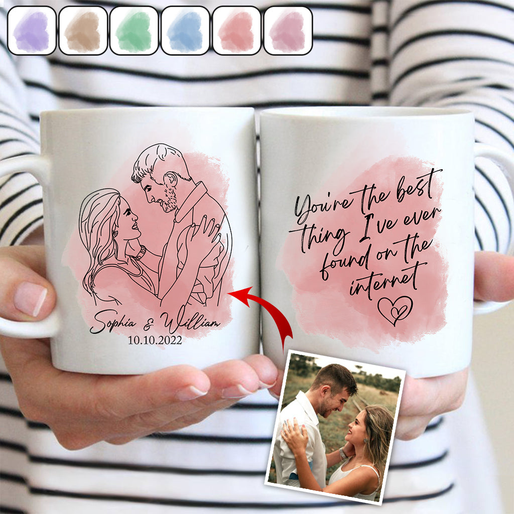 Das Beste im Internet – personalisierte Ehepaar-Tasse