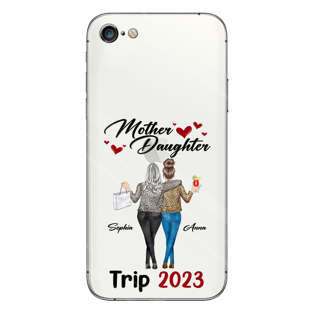 Liebe Pferde – Personalisierte transparente Handyhülle für Mütter