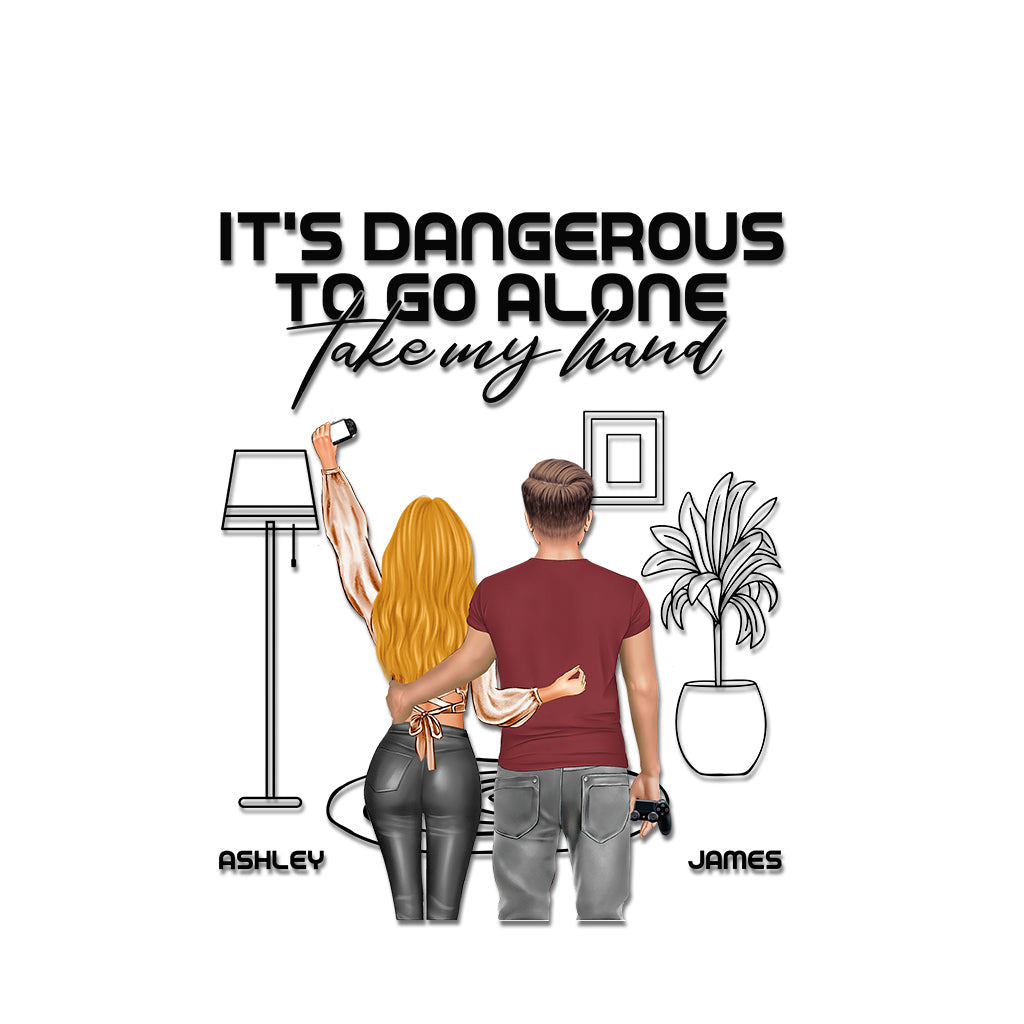 Gemeinsam spielende Paare bleiben zusammen – Personalisierter Videospiel-Aufkleber