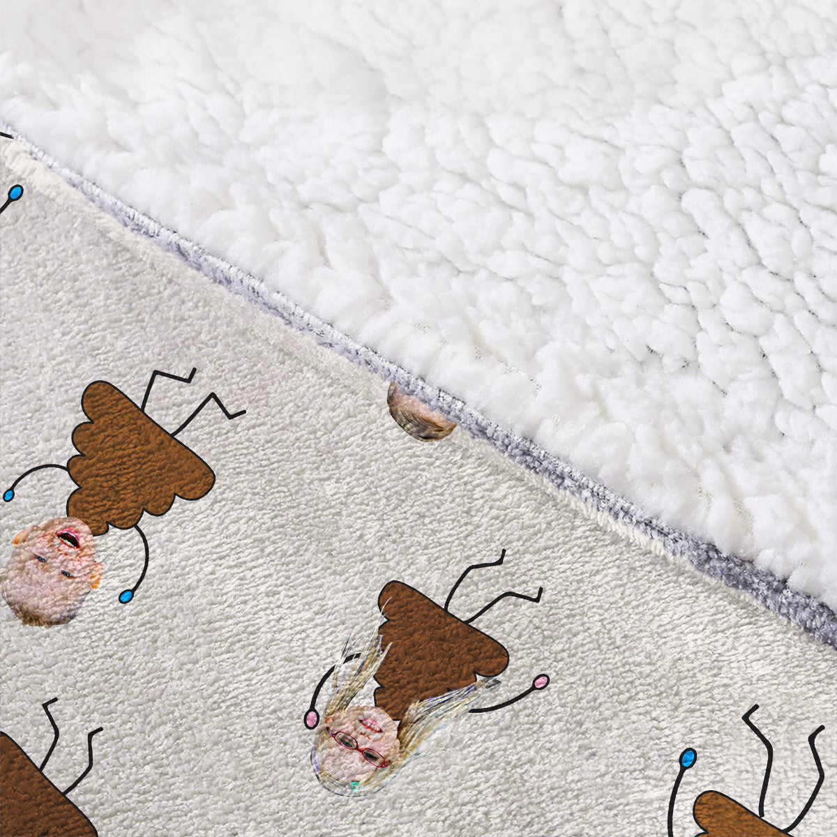 Grandma's Little Cuties - Gift for grandma, mom, dad, grandpa - Personalized Blanket Hoodie