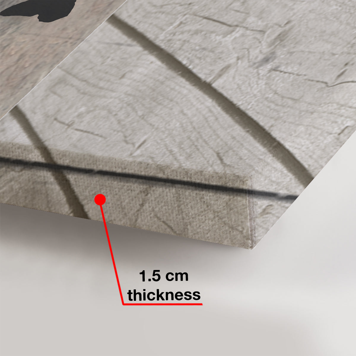 Wartend an der Tür – Personalisierte Hundeleinwand und Poster