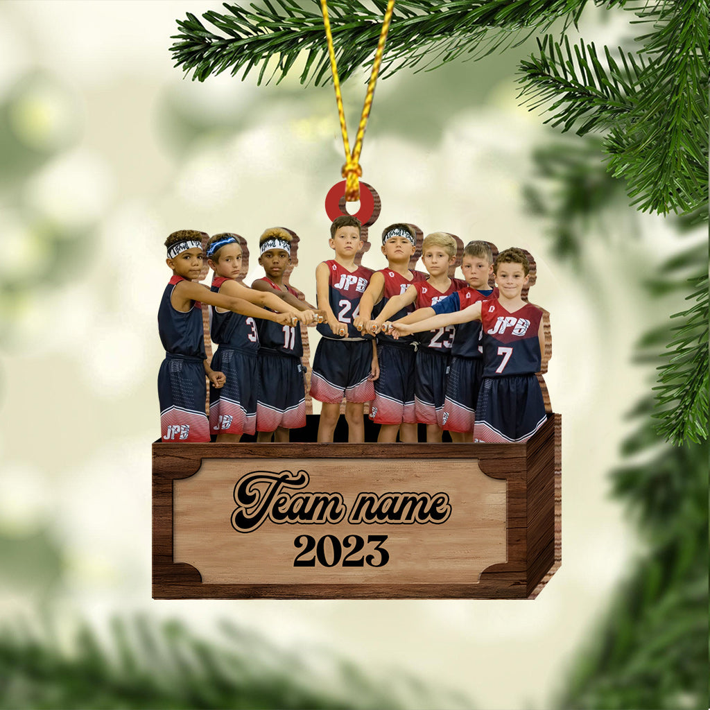 Basketball-Weihnachtsbaumschmuck – Personalisierter Basketball-Weihnachtsbaumschmuck