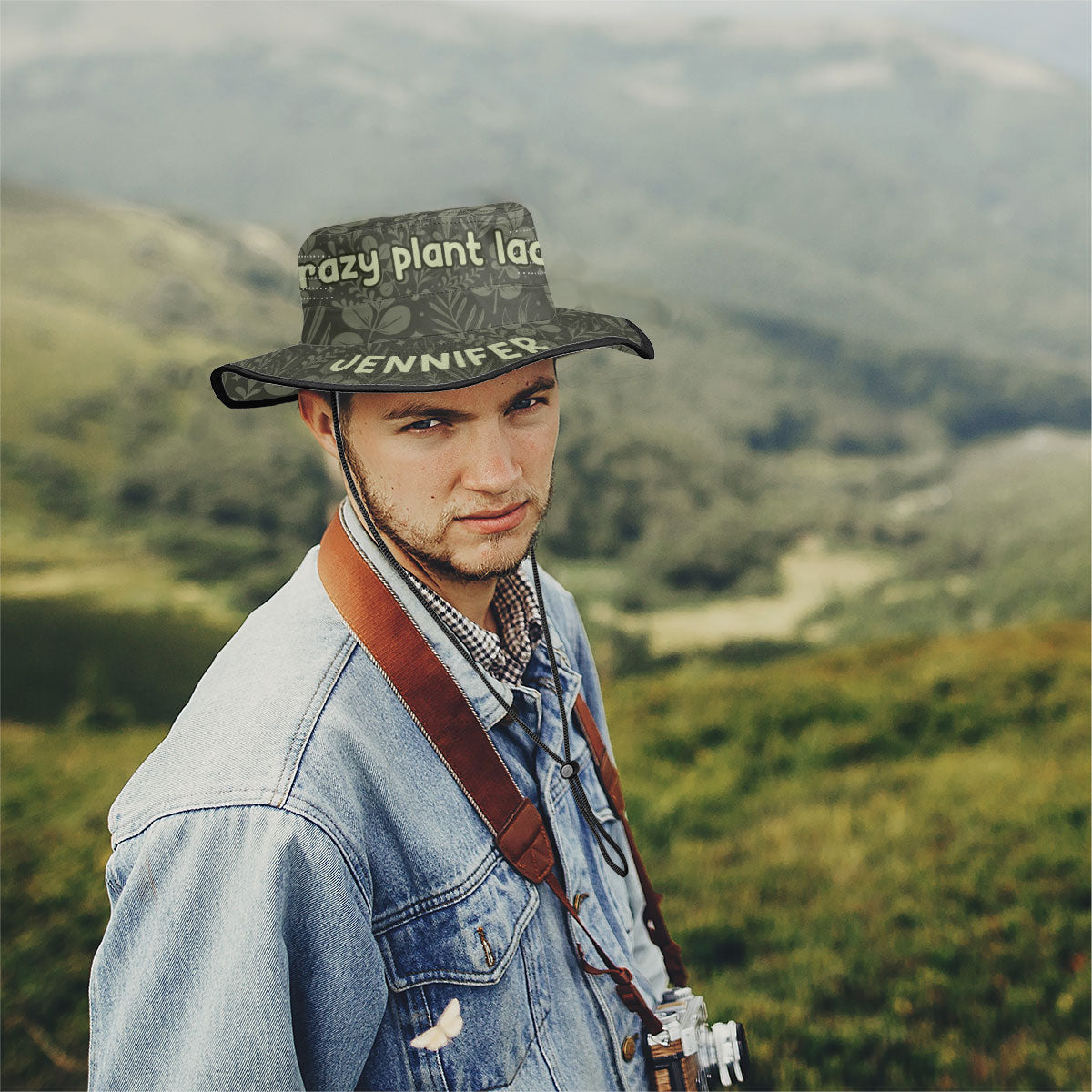 Verrückte Pflanzenliebhaberin – Personalisierter Garten-Boonie-Hut
