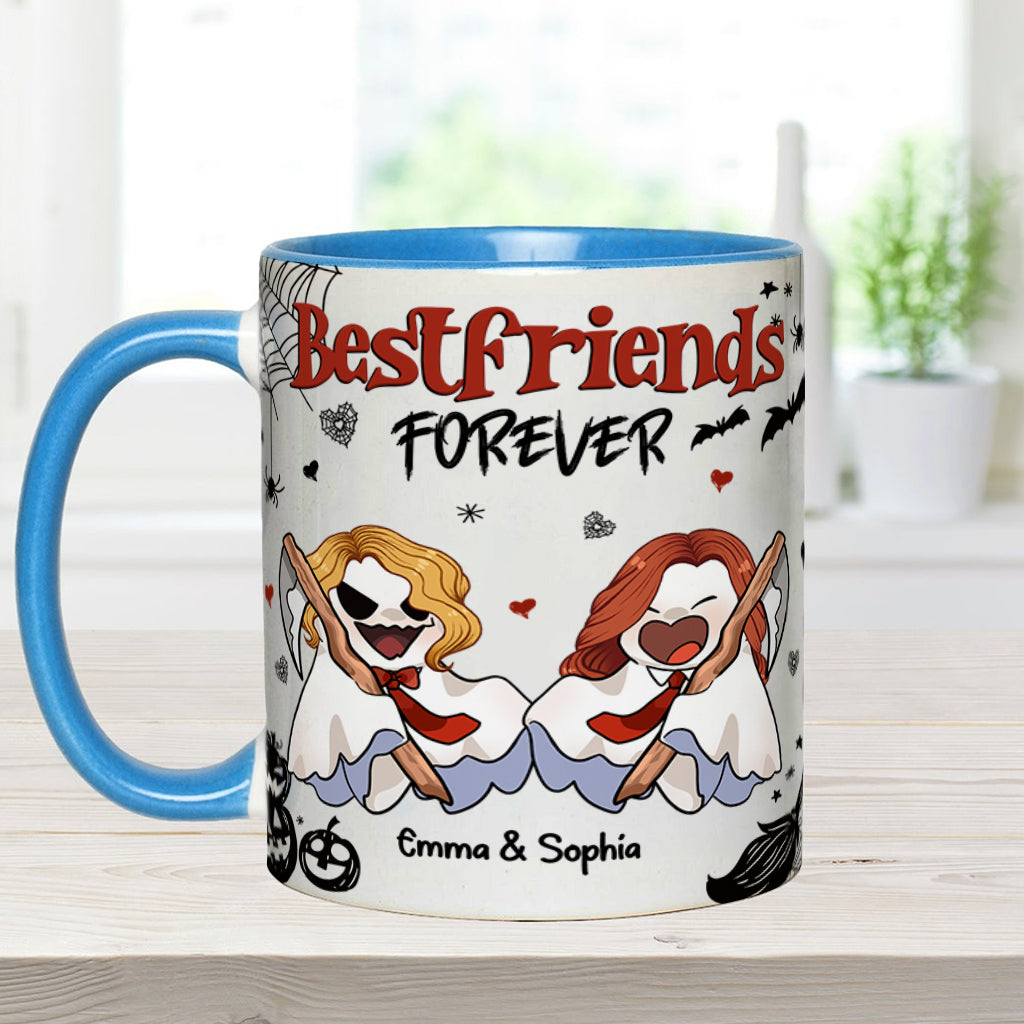 Für immer beste Freundin - Personalisierte Tasse mit dem Aufdruck „Beste Freundin“.