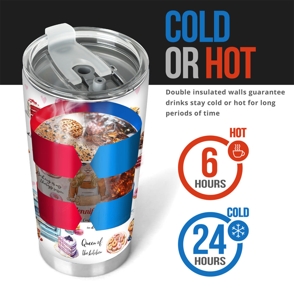 Queen Of The Kitchen - Personalized Baking Tumbler