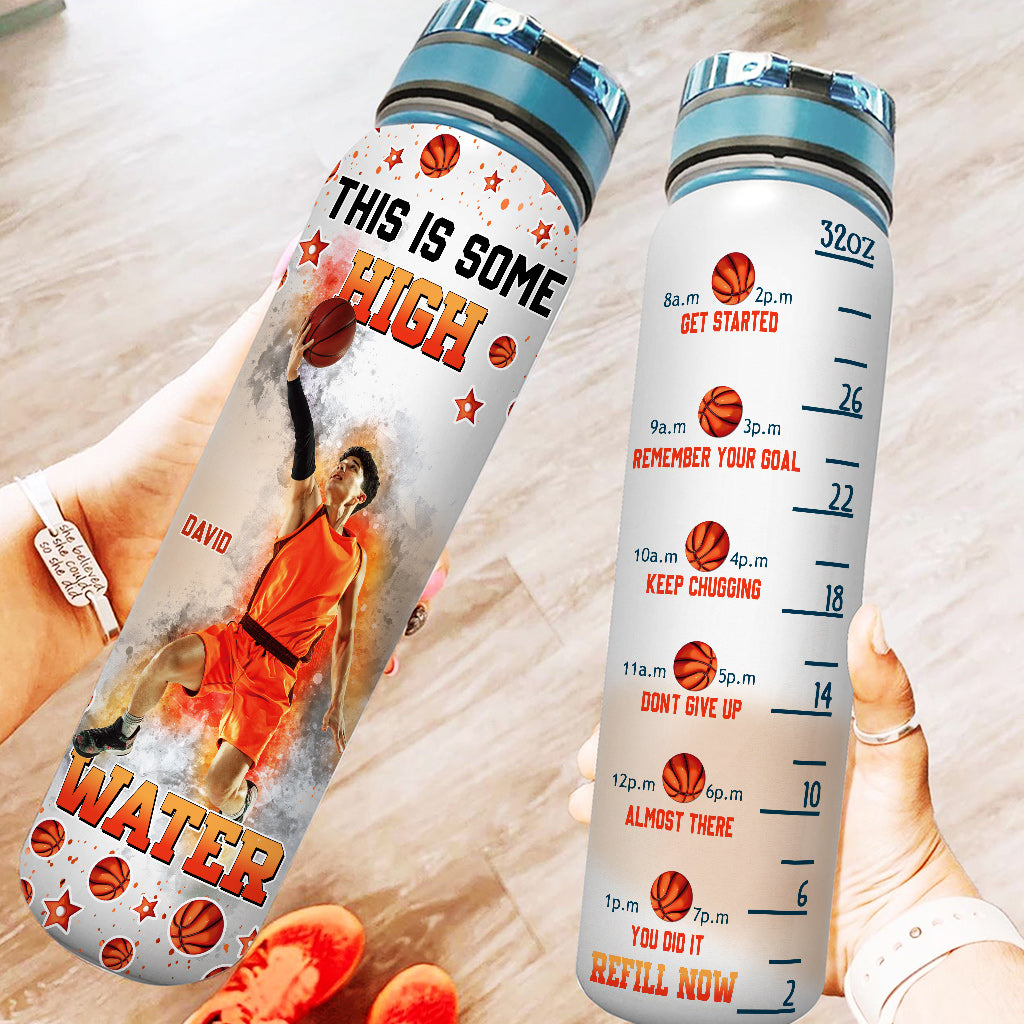 Das ist Hochwasser – personalisierte Basketball-Wasserflasche