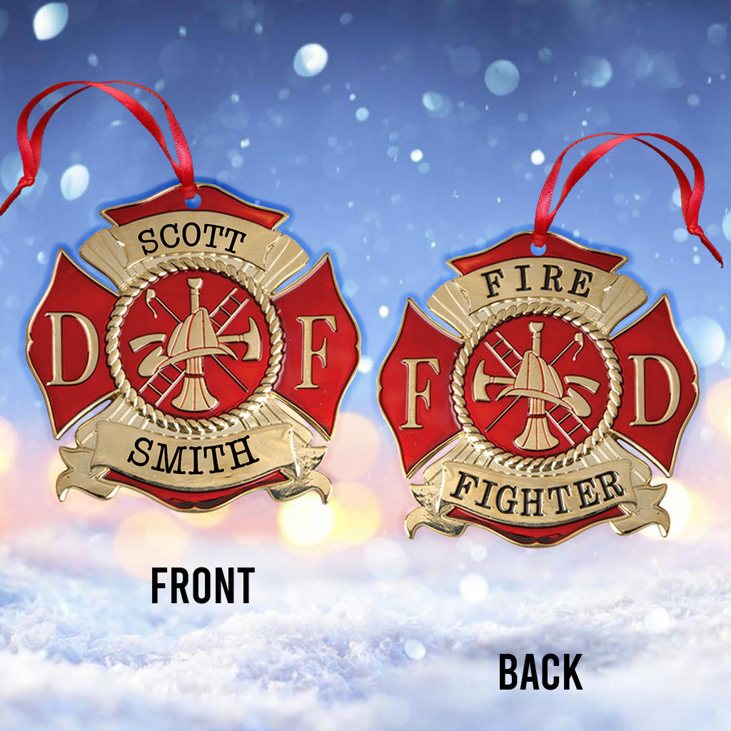 Life Saving - Personalized Firefighter Ornament
