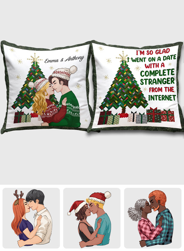 Vom Fremden zum Liebhaber – Geschenk für Freund, Freundin – Personalisiertes Dekokissen