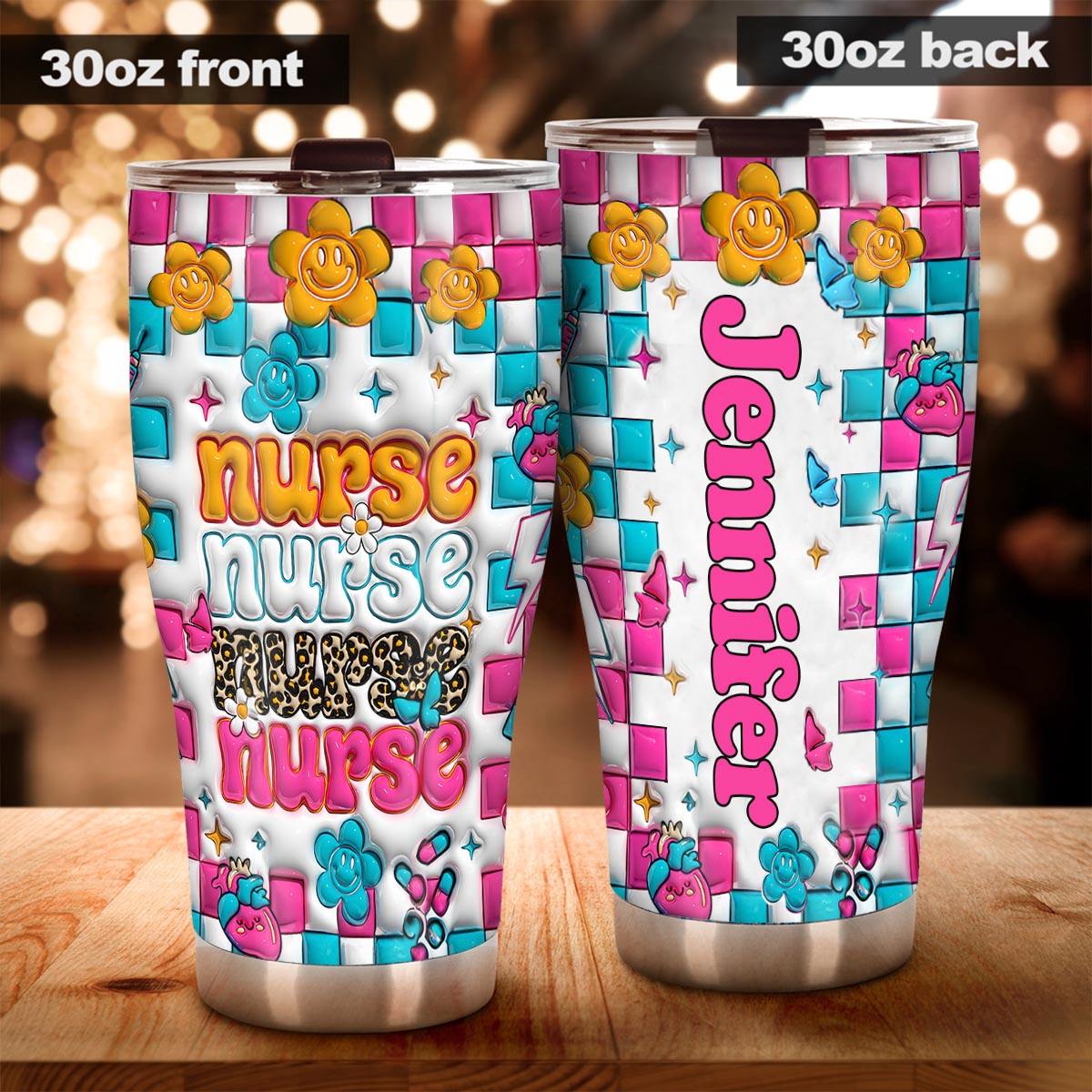 Nurse Life – Personalisierter Krankenschwester-Trinkbecher