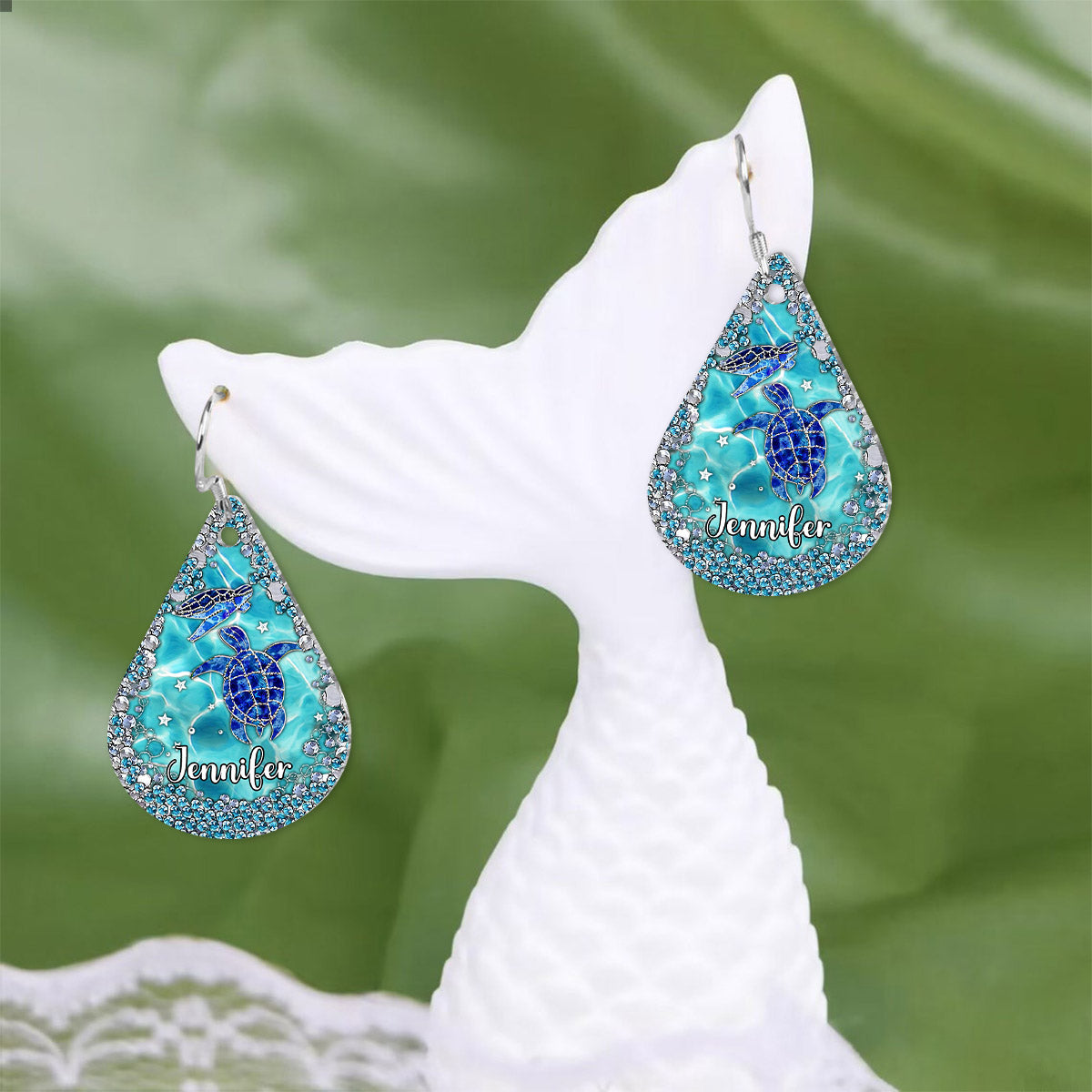 Liebe Schildkröten – Personalisierte Schildkröten-Ohrringe