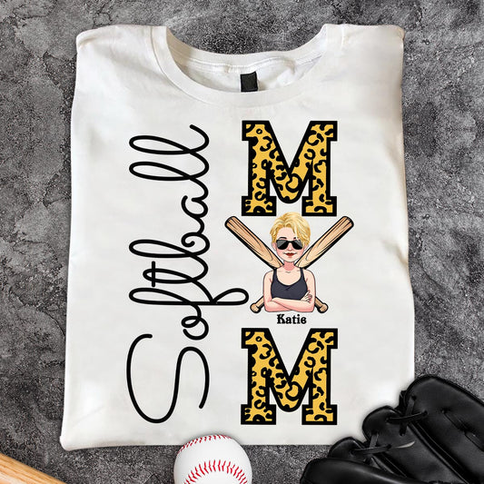 Softball Mom - Personalized Softball T-shirt and Hoodie