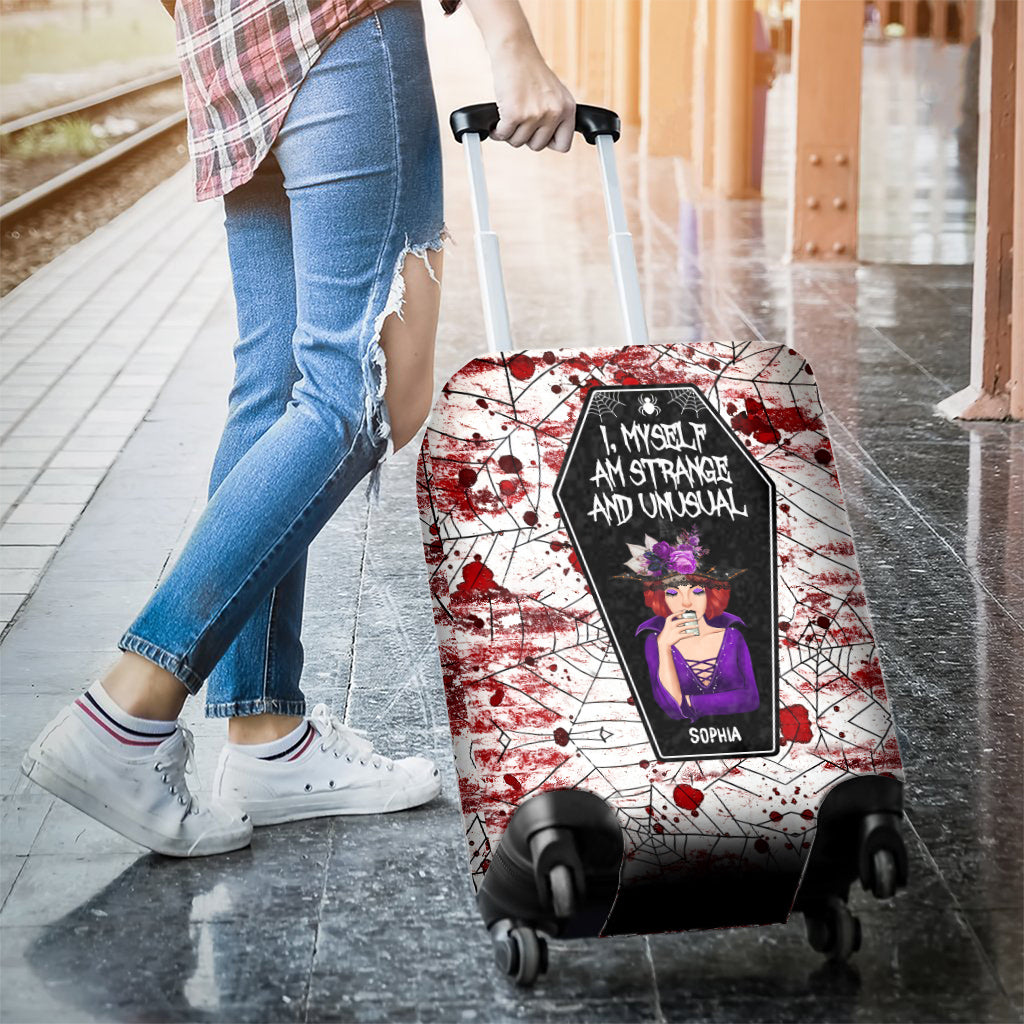 I Myself Am Strange and Unusual - Personalized Witch Luggage Cover