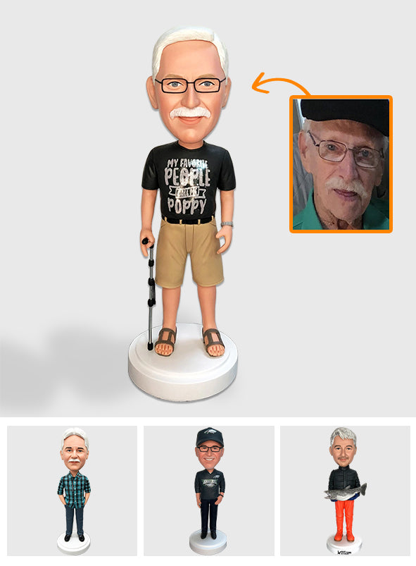 Mein Opa – Geschenk für Opa – Personalisierte Wackelkopffigur