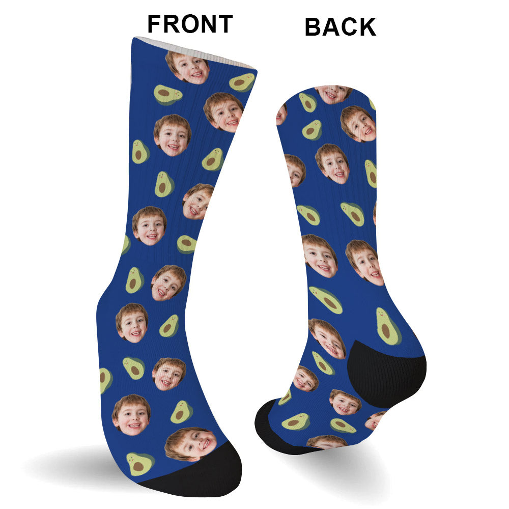 Lustiges Symbolmuster – personalisierte Socken für den Enkel