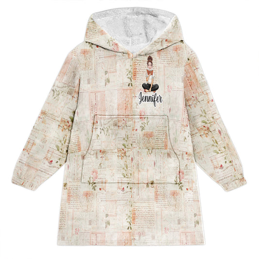 Just One More Chapter - Personalized Book Blanket Hoodie