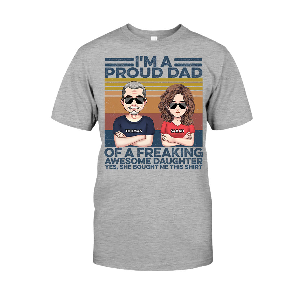 Wie der Vater, so der Sohn – Geschenk für Papa – Personalisiertes T-Shirt und Hoodie